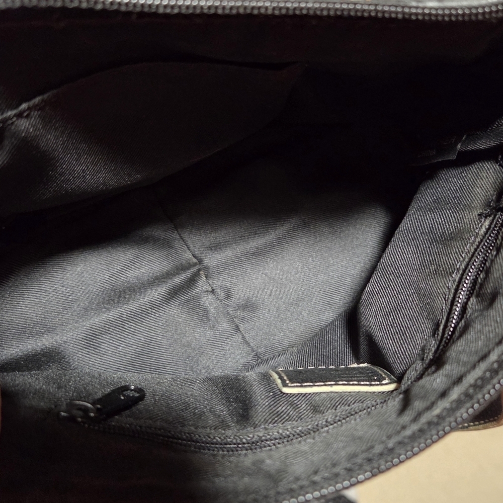 Vintage Fossil Y2K Black Leather Perforated Mini Bag - Picture 6 of 12